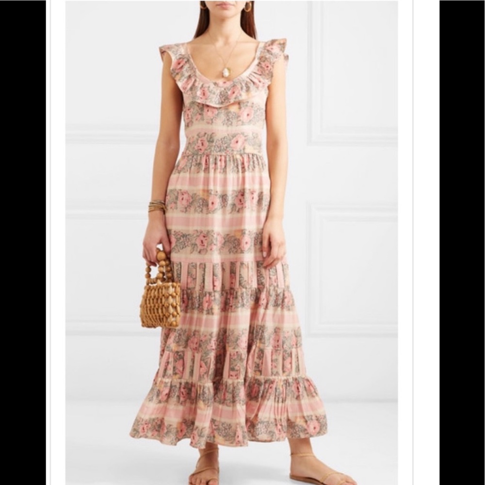 LoveShackFancy Floral Long Dress